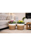 25*20 Two Pieces of Wicker Bamboo Multi-Purpose Basket Flower Pot Towel Holder Potato Onion Basket