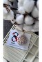 Pearl Detailed Flower Keychain - 4