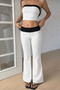 Electra White Strapless and Trouser Bottom Top Stylish Set - 2