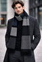 Men's Striped Scarf 200X35 cm 100% Acrylic Soft Textured Winter Shawl Scarf - 2