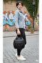 Two-In-One, Three-Zippered, Multi-Compartment, Functional, Multi-Functional Shoulder and Backpack Bag - 5