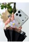 Flexible Silicone Case with a Blue Floral Design and a Handle, Compatible with iPhone 17 Pro Max/18 Pro Max. - 2