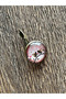 Vintage Bee Motif Printed Round Copper Earrings - 3