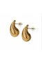 Damla Model Çelik Gold Küpe