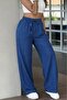 Women's High Waist Elastic Lace-Up Jeans - 2