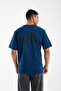 Puffy Velvet Print Men's White Oversize Thick Tok Fabric Crew Neck T-Shirt