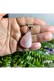 Pink Quartz Natural Stone Necklace - 5 - (Handmade Design Products) - 6