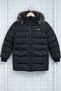 Boys' Black Fur Hooded Water and Wind Resistant Winter Puffer Coat - 5