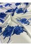 Exclusive 3-Color Watercolor Leaf Patterned Yoryo Satin Fabric – Ivory Base, Lightweight and Flowing Dress Fabric