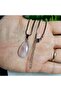 Pink Quartz Natural Stone Necklace - 10 - (Handmade Design Products) - 3