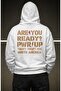 Unisex Ac-Dc Are You Ready Pwrup Back Printed Hooded Sweatshirt, Oversized Rock Band Themed Hoodie - 3