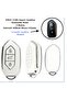 Togg T10X Compatible Key Protection Case White / Silver Detailed Please Key Teyit
