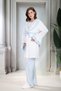 New Season Blue Shawl Collar Flounce Sleeve Summer Short Sleeve Special Design Maternity Dressing Gown Pajama Set - 8
