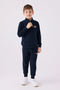 Boy's Navy Blue Tracksuit Set - 3