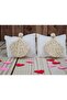 Hanging Raffia Beige Knitted Fan Model Large Size Wicker Steel Earrings - 2