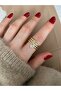 Limited Edition -3 Row Heart Bottom Adjustable Women's Ring - 3