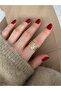 Limited Edition -3 Row Heart Bottom Adjustable Women's Ring - 2