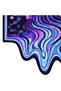 Sdt Purple Tones Checkered Puzzle Wavy Patterned Woven Base Modern Decorative Carpet Sdt51 - 3