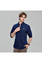 Men’s Cotton Slim Oxford Shirt with Embroidery - 7