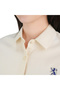 Women’s Slim Fit Cotton Oxford Shirt | Acute Collar with Embroidery - 3