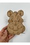 10 Pieces Hamster Wooden Painting School Event Activity Art 15 cm - 3