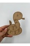 10 Pieces Snake Wooden Painting School Event Activity Art 15 cm - 3