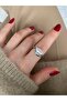 Limited Edition - Women's Ring with Large Oval Stone and Bottom Adjustment - 4