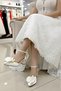 Women's 5 cm Coated Ecru Bridal Shoes - 4