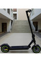 Foldable Electric Commuter Scooter - Black/Green - Disc Brake - LED Display & Safety Lights - 2