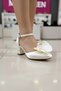 Women's 5 cm Coated Ecru Bridal Shoes - 3