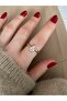 Limited Edition - Women's Ring with Large Drop Stone and Bottom Adjustment - 4
