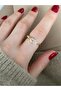 Limited Edition - Women's Ring with Large Oval Stone and Bottom Adjustment - 4
