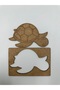 10 Pieces Turtle Wooden Painting School Event Activity Art 15 cm - 2