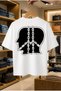 Summer Short Sleeve T-Shirt Anti-Sweat Cotton Printed T-Shirt Chain Drawing