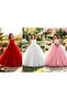 Princess Fluffy Tulle Bow Children's Evening Dress - 2