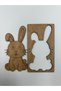10 Pieces Rabbit Wooden Painting School Event Activity Art 15 cm - 2