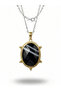Women's Medallion Model Natural Stone Steel Necklace - 2
