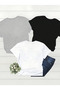 Unisex Men'S/Women's Bereal 3-Pack Custom Printed Oversize Cotton T-Shirt - 2