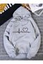 Sweatshirt Hooded Thick Fabric Like Printed (Unisex)