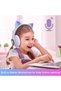 Children's school headphones with microphone, suitable for children, teenagers, and adults. Cat ear headphones suitable for girls and women (purple). - 3