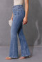 Oversize Wide Leg Light Blue Spanish-Style Jeans - 4
