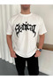 Men's Crew Neck Front Printed Short Sleeve T-Shirt Streetwear Casual Basic Cotton T-Shirt - 3
