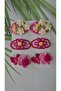 Hand Knitted Design 6-Piece Snap Accessories Suitable for Mother-Daughter Use - 4
