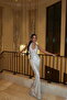Cream Coquille Sequin Halter Neck Long Evening Dress ATE-4668 - 2