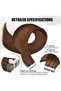 24 Inch Nature Hair Extension Tape in,Remy Seamless Skin Weft Straight Nature Tape in Extensions - 3
