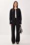 Snap Fastener Top and Bottom Knitwear Set Lpn0017 Black - 4