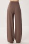 Belt Detailed Woven Palazzo Trousers Lby0044 Vi̇zon - 5