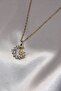 Butterfly Detailed Stone Moon Necklace - 2