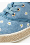 Girls Floral Embroidered Espadrille Sneakers - 4