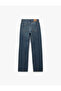 Normal Waist Straight Fit Cotton Double Leg Denim Trousers - Straight Fit Jean - 5